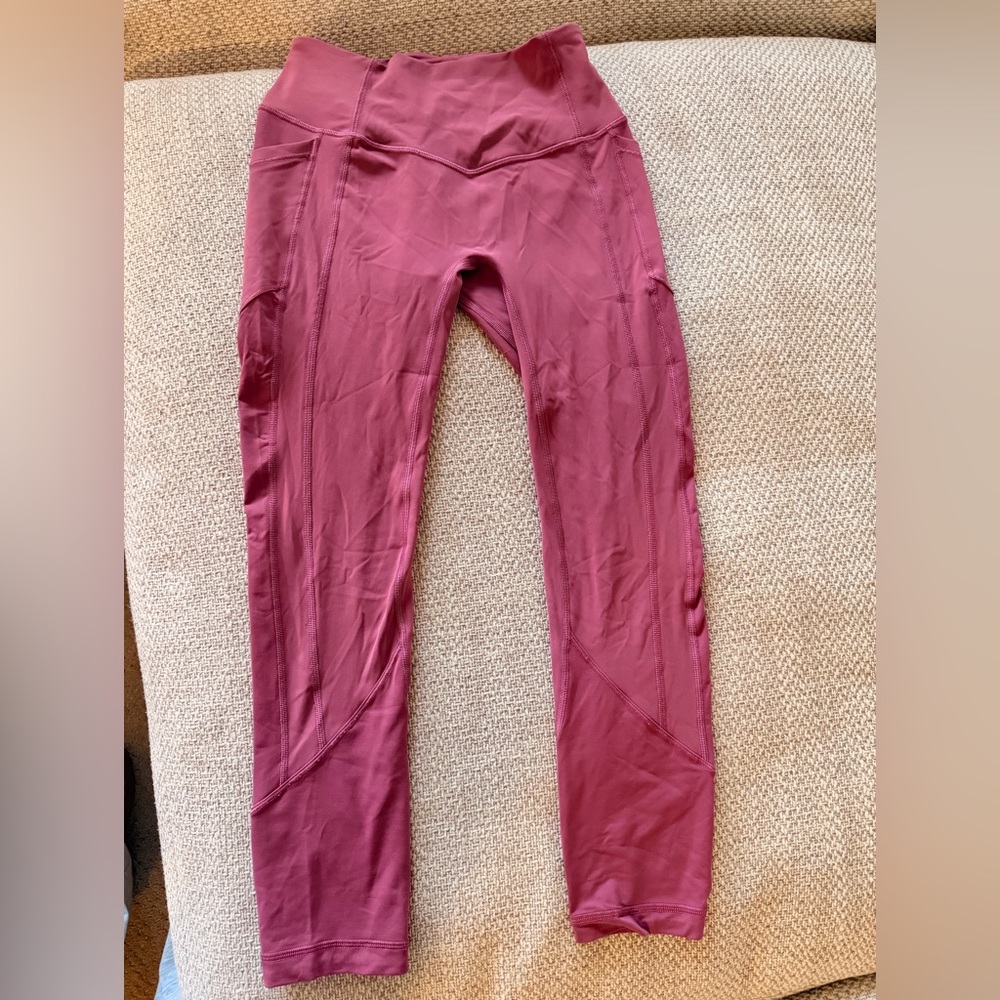 Lululemon pink workout pants